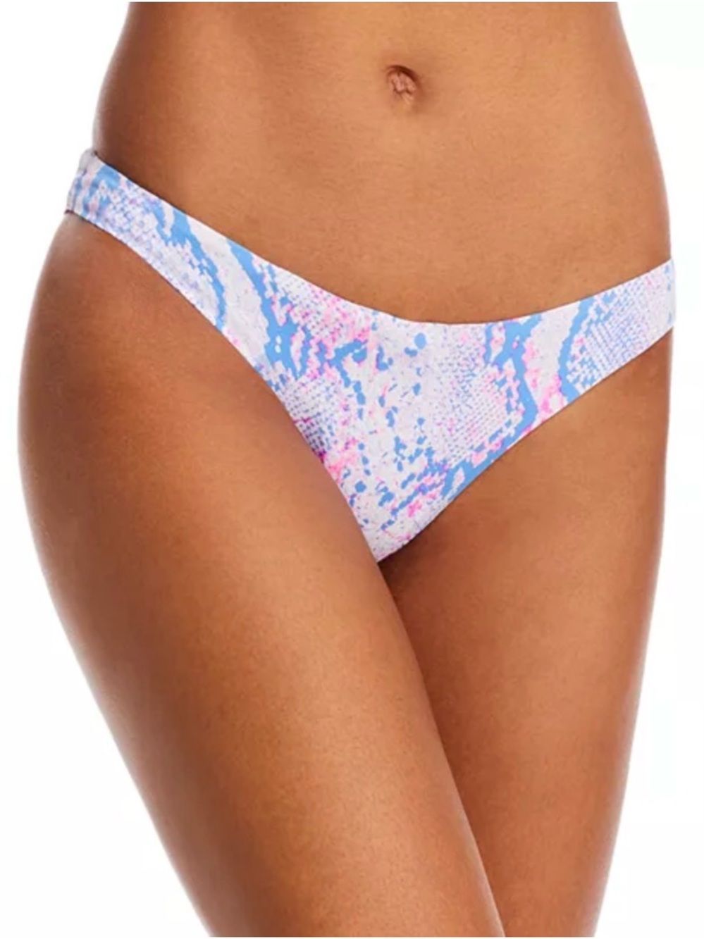 AQUA Snake Print Scoop Bikini Bottom | NEW | Size M
